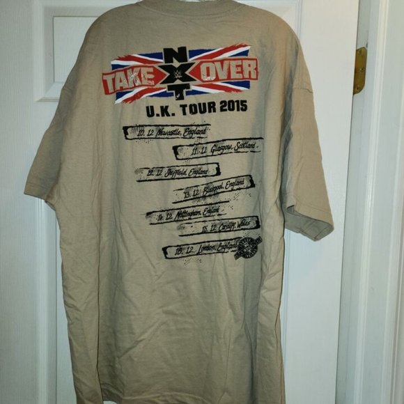 new WWE NXT Takeover UK Tour 2015 T-Shirt 2XL - Picture 4 of 5